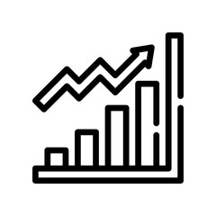 growth chart line icon