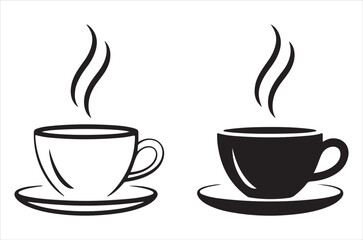 Obraz premium Teapot silhouette vector bundle illustration, Set of black Teapot silhouette vector, icon, retro on a white background.