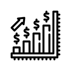 profit chart line icon