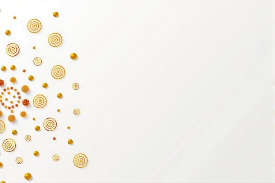 Golden Particle Spiral Minimalist Background