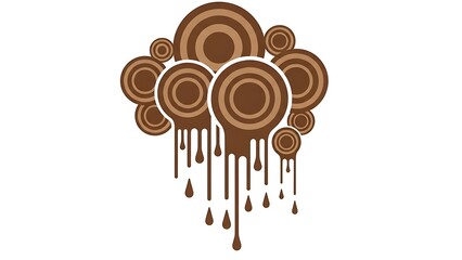 Dripping chocolate circles