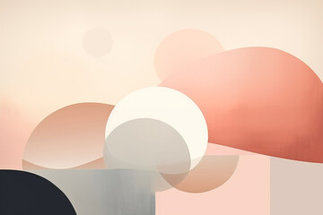 Abstract background in soft tones with overlapping circles.
