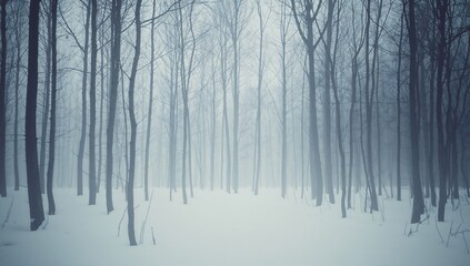 Winter Forest Snowy Trail Nature Landscape Scenery