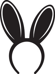Black bunny ears headband © MDRAYHAN