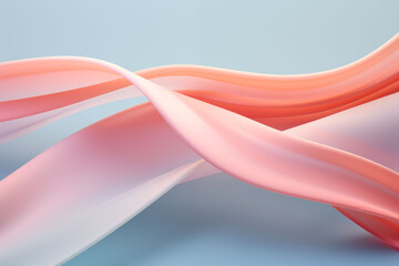 A smooth, abstract pastel ribbon background, gently floating.