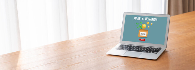 Online donation platform offer modish money sending system for people to transfer on the internet