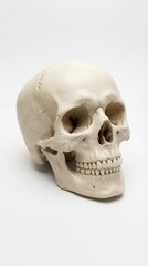 Obraz premium human skull isolated on white