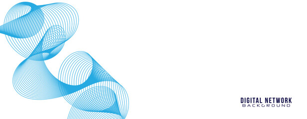 Minimal Abstract Blue Wave Line PNG Background for technology, business branding, corporate design, presentations, reports, websites, and modern digital layouts.