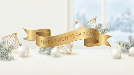 New Year 2026 festive decoration
