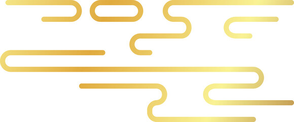 Golden Chinese Auspicious Cloud Pattern