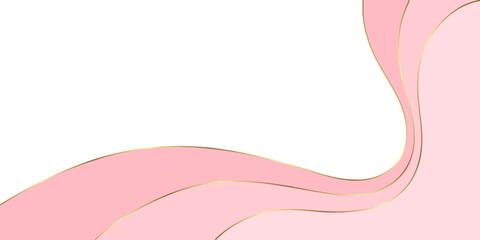 background abstract pink ribbon vector valentine's day banner paper style. women's day illustration