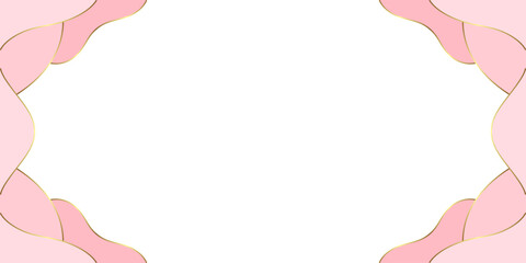 background abstract pink ribbon vector valentine's day banner paper style. women's day illustration