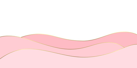 background abstract pink ribbon vector valentine's day banner paper style. women's day illustration