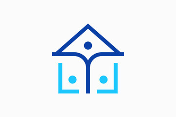 Home People Community Vector Logo Premium 