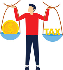 Social media illustration, business concept, web design

