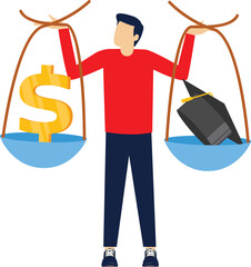 Vector IconMonthly expenses such as home loan. house rent, car payment, water bill, electricity bill, telephone. taxes bill, life insurance premium payment.