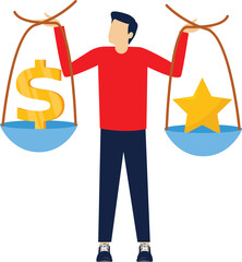 Social media illustration, business concept, web design

