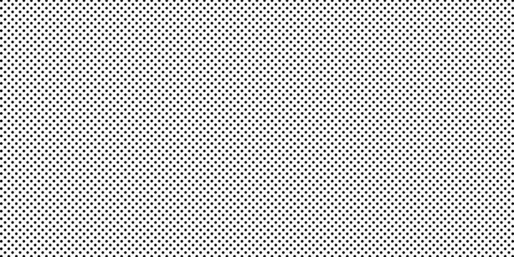 Black polka dots seamless pattern on white background. Halftone minimalist abstract wall in diagonal lines. Vector eps 10