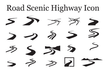 Road Scenic Highway Icon