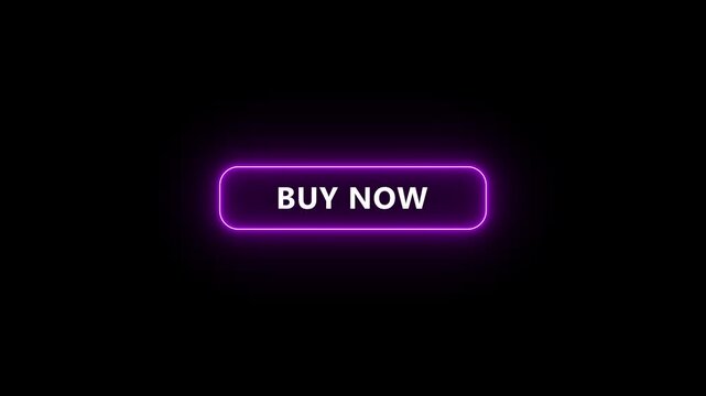 Neon Learn button with Learn written on it and dark futuristic interface, bright button animation in the shape of a hood.