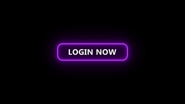 Neon Learn button with Learn written on it and dark futuristic interface, bright button animation in the shape of a hood.