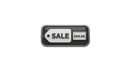Sale tag with price