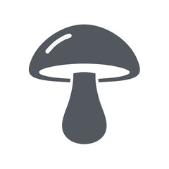 Mushroom Icon Simple Fungi Illustration for Food or Nature Graphic Design Element