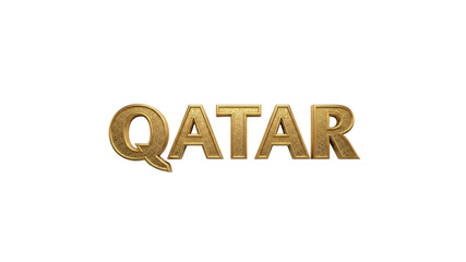 Qatar golden text effect