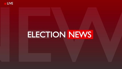 ELECTION NEWS Motion Graphic with colorful background. We also have more NEWS graphics!