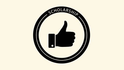 Scholarship Approved: Thumbs Up Approval Icon
