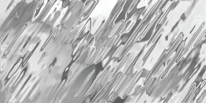 Abstract monochrome fluid texture resembling liquid metal or flowing water with streaks and reflections in shades of gray