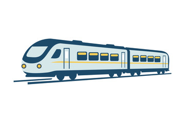 train on a white background