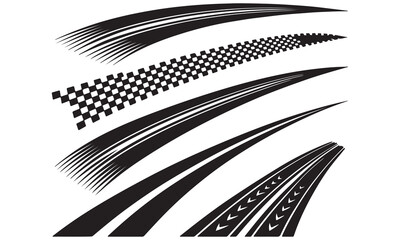 Racing Stripe Designs &ndash; Car Decals, Speed Graphics & Motorsport Line Art