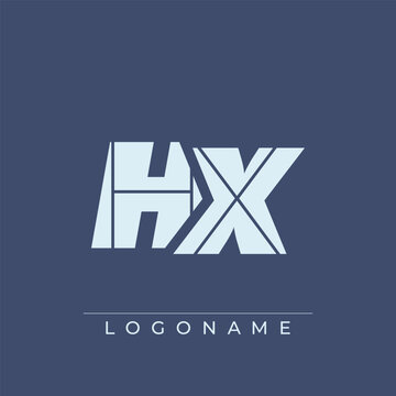 A sophisticated and professional logo design featuring the initials HX in a bold sans serif typeface suitable for various business branding purposes