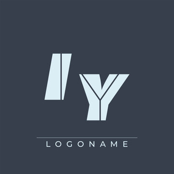 A sophisticated and professional logo design featuring the initials IY in a bold sans serif typeface suitable for various business branding purposes