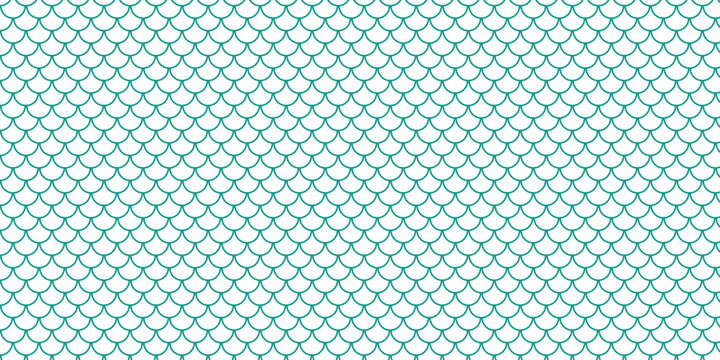 simple teal fish scale pattern for banner poster background.