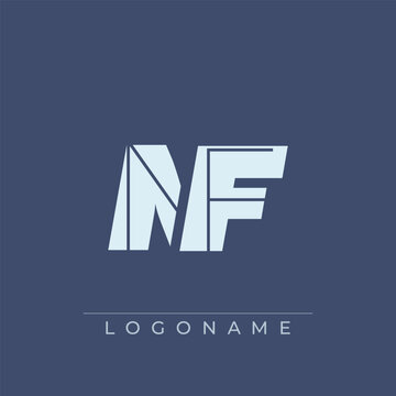 A sophisticated and professional logo design featuring the initials NF in a bold sans serif typeface suitable for various business branding purposes