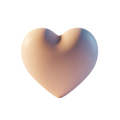 Smooth Heart Shaped Cosmetic Sponge.