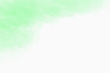Fototapeta premium Light Green Watercolor Wash Abstract Texture Isolated on Transparent Background