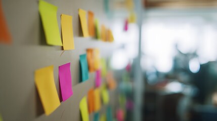 Agile project management visualized a colorful Kanban wall inspires team efficiency and collaborative workflow success