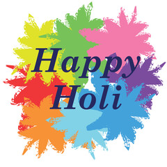 Vector banner, background with a colored pattern for the Indian holiday of colors. Colorful spots for the Indian festival of colors.  