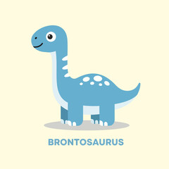 Naklejka premium A baby dinosaur, vector illustration design