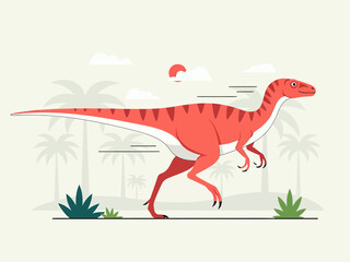 A dinosaur, vector illustration design
