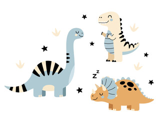 A dinosaurs, vector illustration design