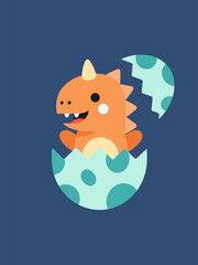 Baby dinosaur, vector illustration design