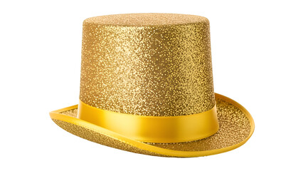Golden glitter top hat