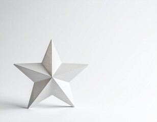 Obraz premium Estrella abstracta y minimalista, forma simple sin bordes complejos