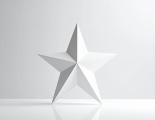 Fototapeta premium Estrella abstracta y minimalista, forma simple sin bordes complejos