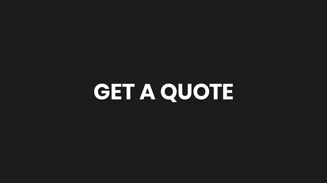 Get A Quote Minimal Particle Text Animation 4K Business Pricing Request Call to Action