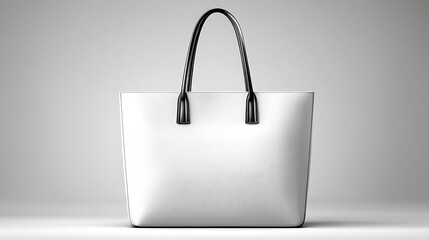 light transparent carry bag on pure white background minimal shadow clean composition, Realistic Photo